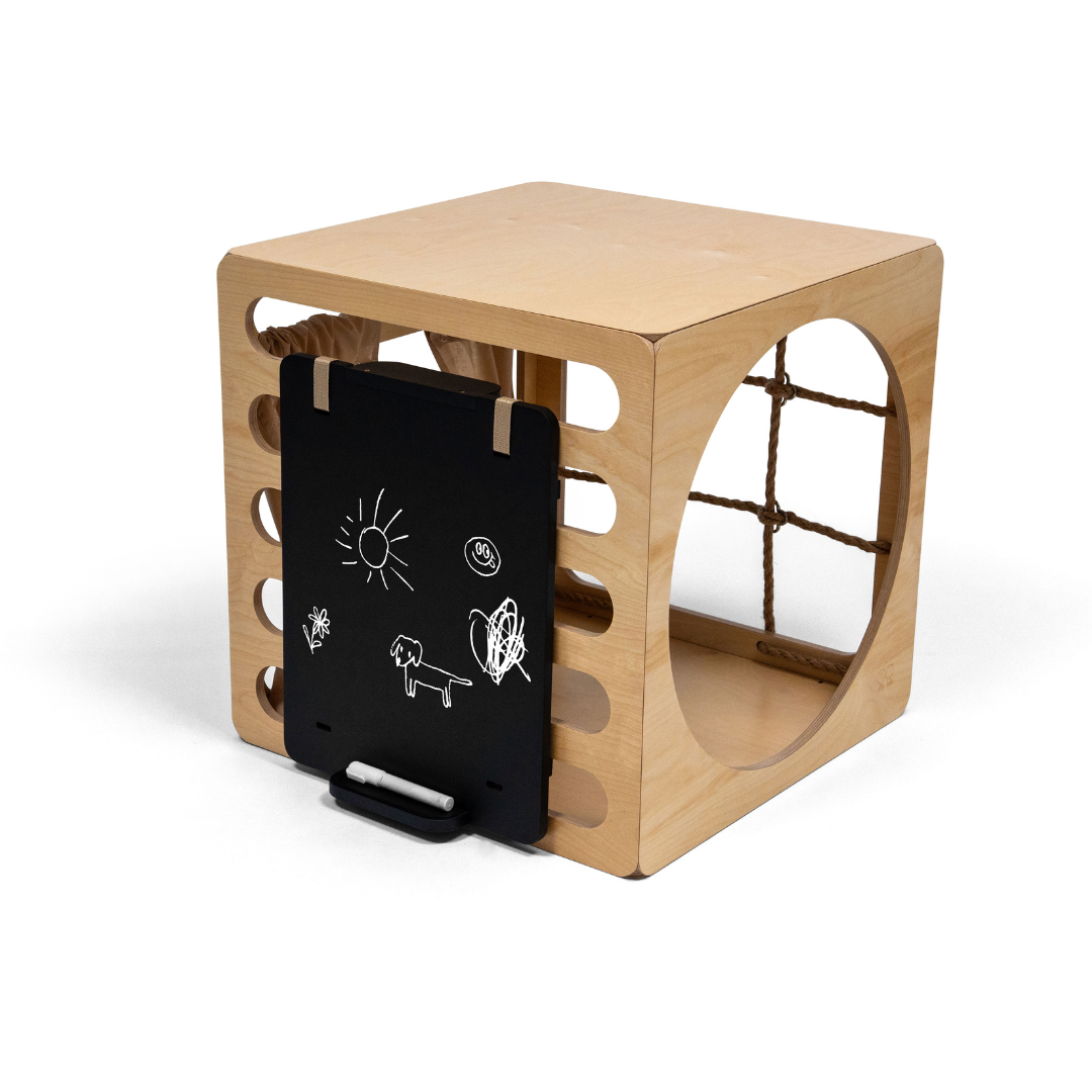 CUBITRI® Climbing Play Cube With Wooden Window