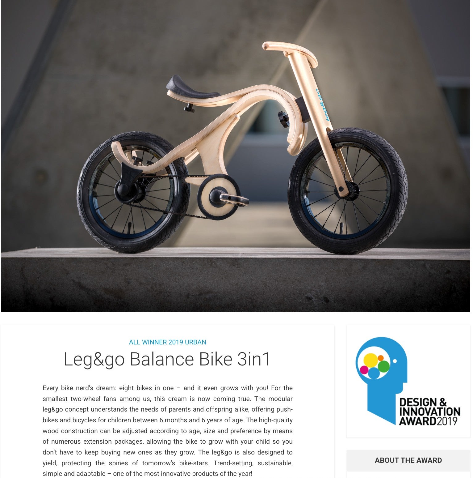 leg&go Balance Bike 3in1