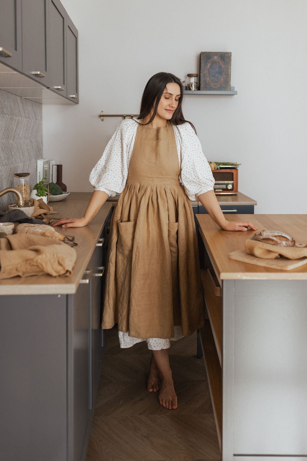 Linen Retro Apron
